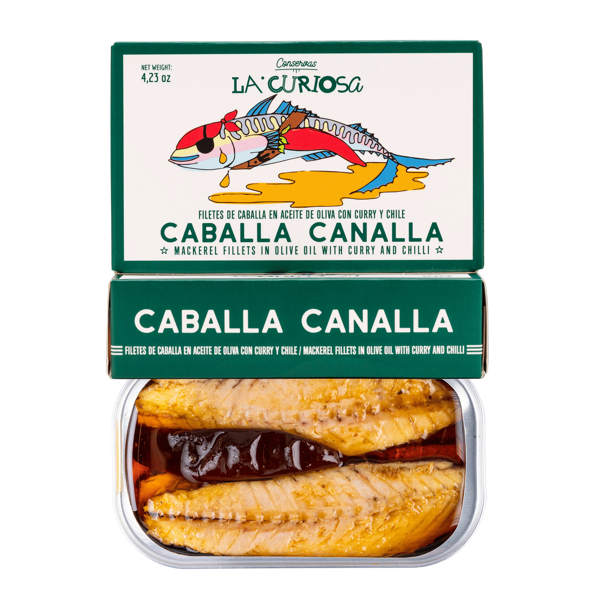 caballa lata gourmet comida Gourmet cesta caja gourmet caballa canalla la curiosa conservera gallega Amelia de lucia 